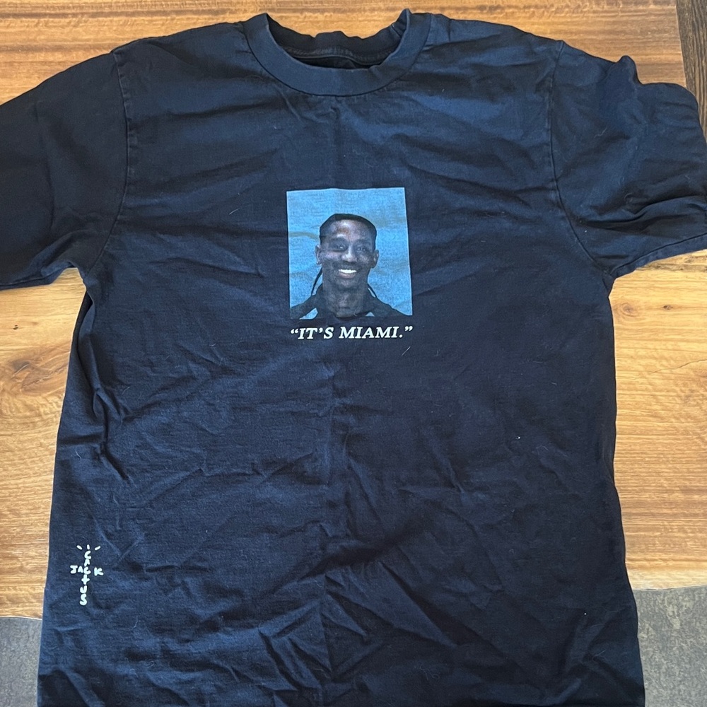 Travis Scott Black 'It's Miami' Graphic Tee